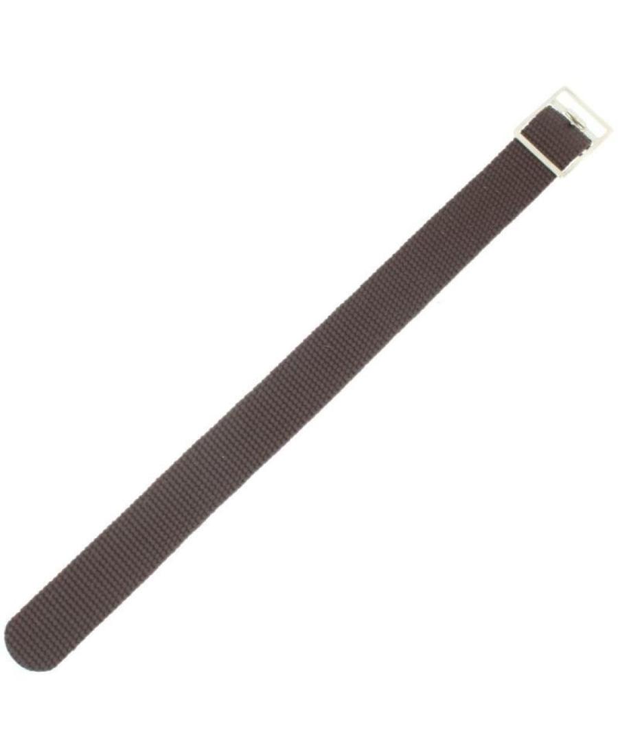 Nylon Watch Strap KPR1.02.18.W Brown Textile Braun 18 mm