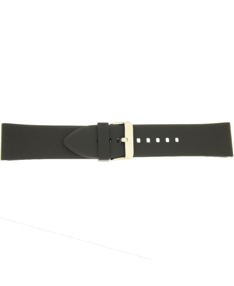 Watch Strap CONDOR PU.108.01.26.W Black Schwarz 26 mm