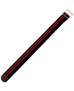 Nylon Watch Strap KPR1.01-06.18.W Red Schwarz Textile Rot 18 mm image 1