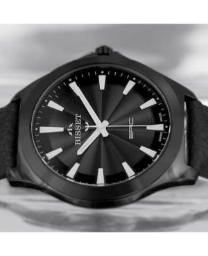 Men Klasické Swiss Quartz Analog Watch BISSET BSCE40BIBW03BX Černá Dial 42mm image 1
