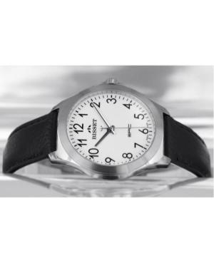 Men Classic Swiss Quartz Analog Watch BISSET BSCE40SAWX03BX White Dial 42mm