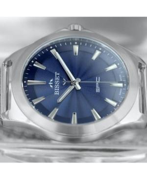Men Klasické Swiss Quartz Analog Watch BISSET BSDE49SIDX03BX Modrá Dial 42mm image 2