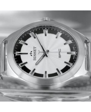 Men Classic Swiss Quartz Analog Watch BISSET BSDE49SISB03BX Silver Dial 42mm image 2