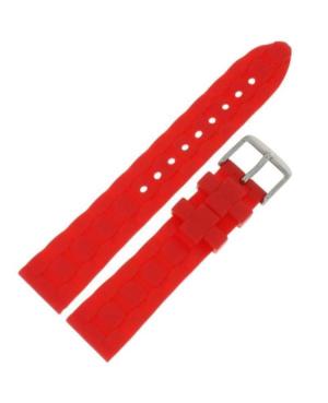 Watch Strap CONDOR PU.106.06.20.W Plastic / Rubber Tworzywo sztuczne/guma Czerwony 20 mm image 3