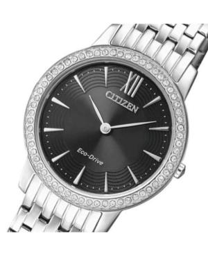 Women Klassisch Japan Eco-Drive Analog Watch CITIZEN EX1480-82E Schwarz Dial 29mm image 2
