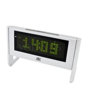 Electric Alarm Clock 1252/GREEN Gray Plastic Steel color