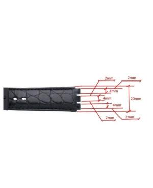 Watch Strap CONDOR SC10.01.20.B Black Juoda 20 mm image 3