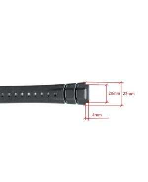 Watch Strap CASIO 70621707 Black 20 mm image 2