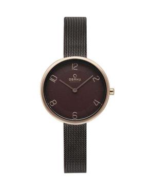 Women Classic Quartz Analog Watch OBAKU V195LXVNMN Brown Dial 30mm