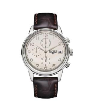 Men Classic Quartz Analog Watch Chronograph ELYSEE ELS-80550 White Dial 40mm