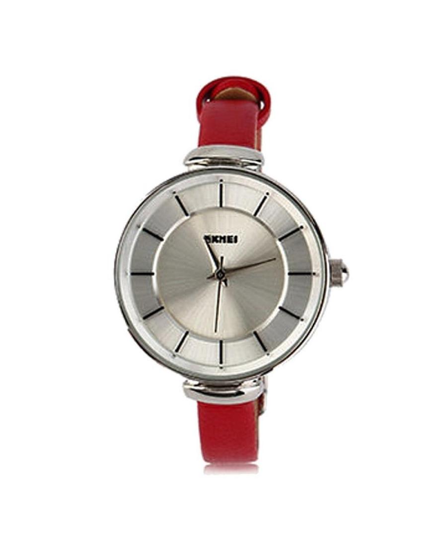 Moteriškas Modernus (fashion) Klasikinis Kvarcinis Rodyklinis Watch SKMEI 1184CL Silver Case Light Red Sidabras Dial 30mm
