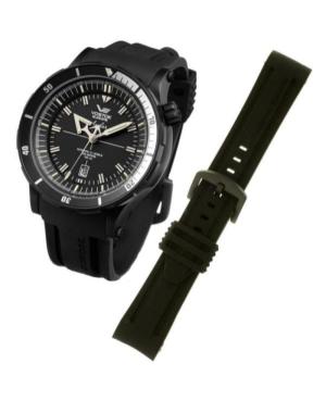 Vostok Europe ANCHAR Watch Strap VE-ANCHAR-SL.01.24.B Silicone Black Silikonas Juoda 24 mm image 3