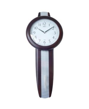 ADLER 20229W. WALNUT. Quartz Wall Clock Wood Glass Walnut image 3