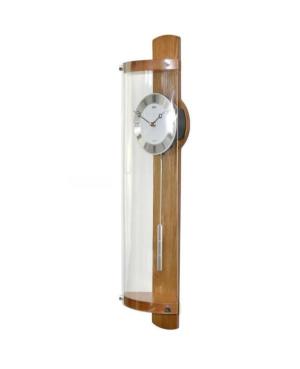 ADLER 20165O. OAK. Quartz Wall Clock Glass Wood Oak image 1