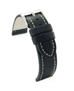 Watch Strap Diloy 376EA.01.24 Black Černá 24 mm
