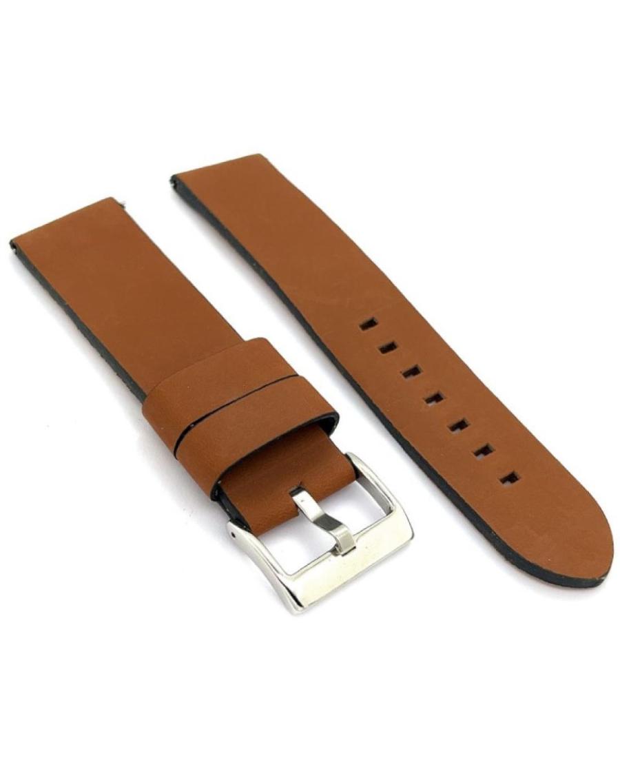 Watch Strap Diloy 383.26.3 Skóra Skórzany Brązowy 26 mm
