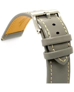 Watch Strap Diloy 373.24.7 Skóra Gray Skórzany Szary 24 mm image 2