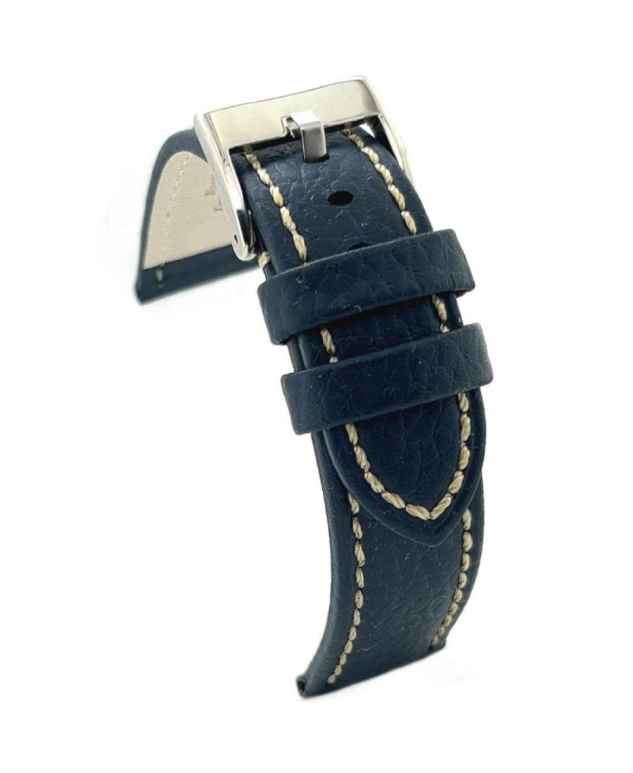 Watch Strap Diloy 376EA.05.26 Blue Blau 26 mm