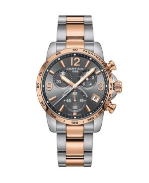Mężczyźni Moda Szwajcar kwarcowy analogowe Zegarek Chronograf CERTINA C034.417.22.087.00 Kolor srebrny Wybierz 41mm