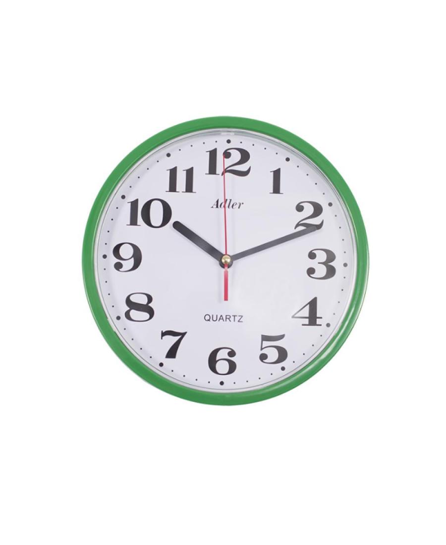 ADLER 30019 GREEN Quartz Wall Clock Green Plastic Zelená