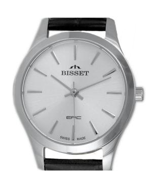 Women Klasické Swiss Quartz Analog Watch BISSET BSAE68SISX05BX Silver Dial 30mm