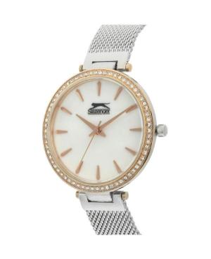 Женские Fashion Кварцевые Часы SLAZENGER SL.9.6079.3.01 Перламутровый Циферблат 35mm изображение 2