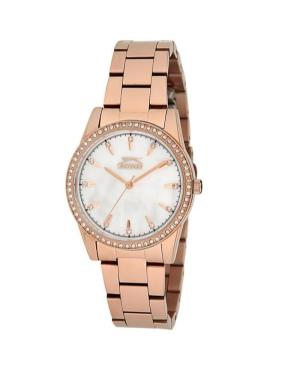 Женские Классические Кварцевые Часы SLAZENGER SL.9.6077.3.01 Перламутровый Циферблат 35mm