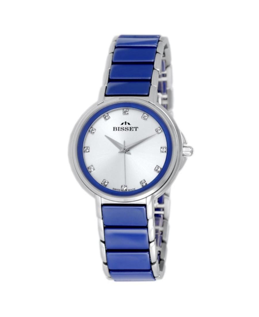 Kobiety klasyczny Szwajcar kwarcowy analogowe Zegarek BISSET BSBX01SISX03BX Srebrna Wybierz 37.5mm