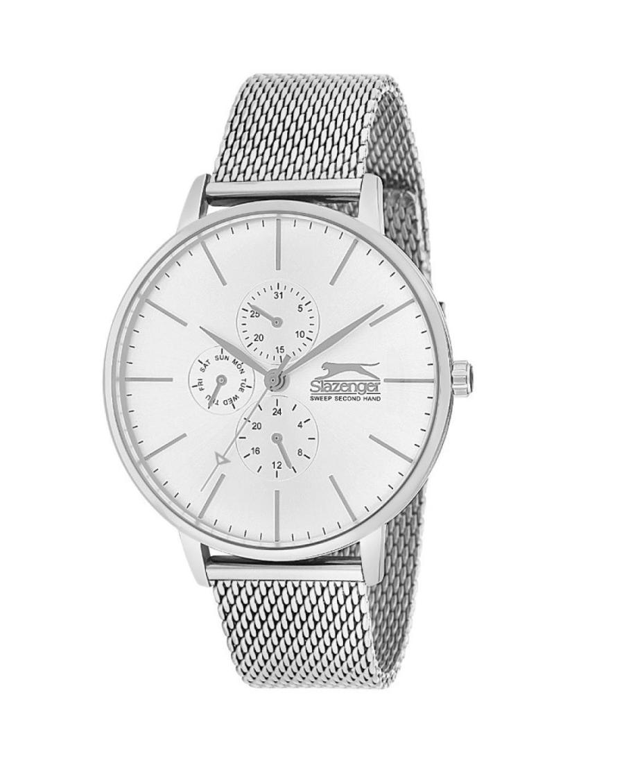 Men Fashion Quartz Watch SLAZENGER SL.9.6053.2.02 Silver Dial