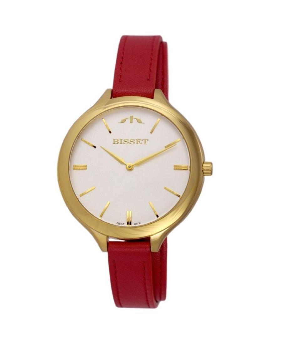 Women Fashion Swiss Quartz Analog Watch BISSET BSAE20GISX03BX Sand Dial 42mm