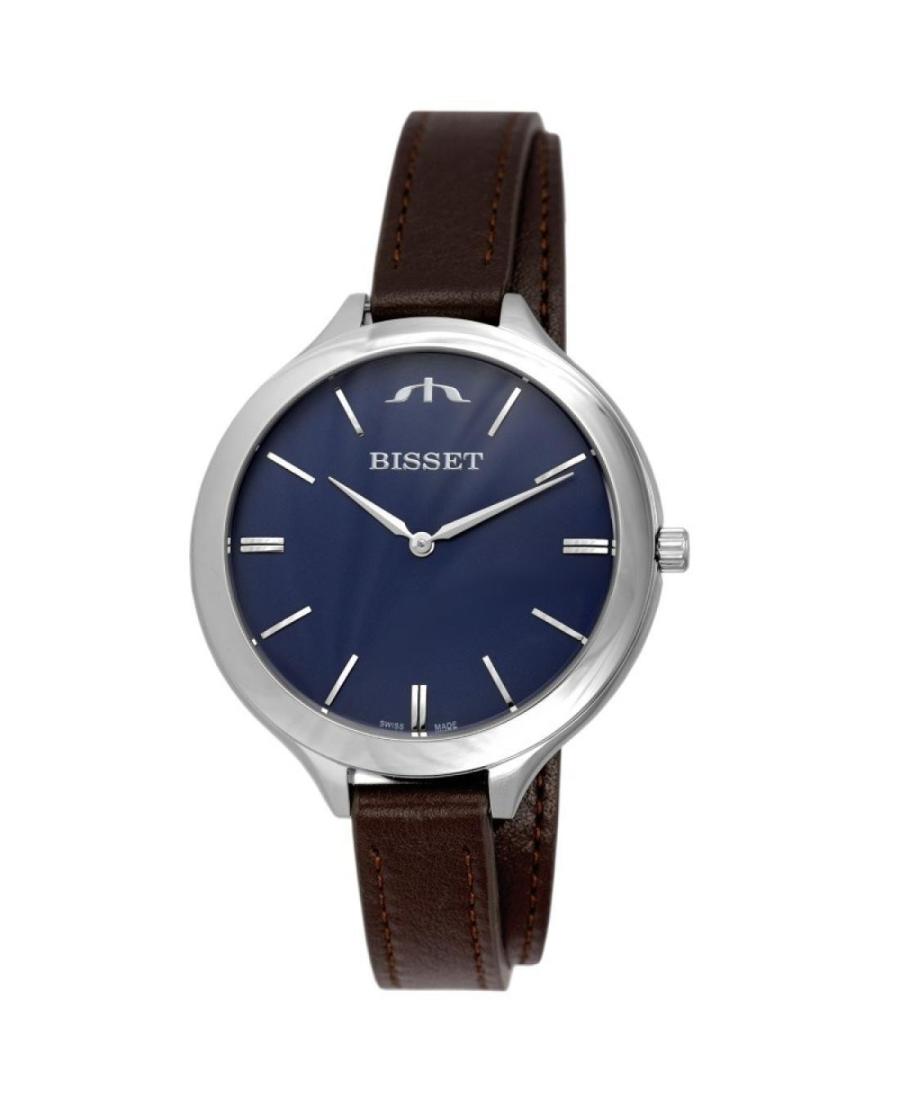 Kobiety Moda Szwajcar kwarcowy analogowe Zegarek BISSET BSAE20SIDX03BX Niebieska Wybierz 42mm
