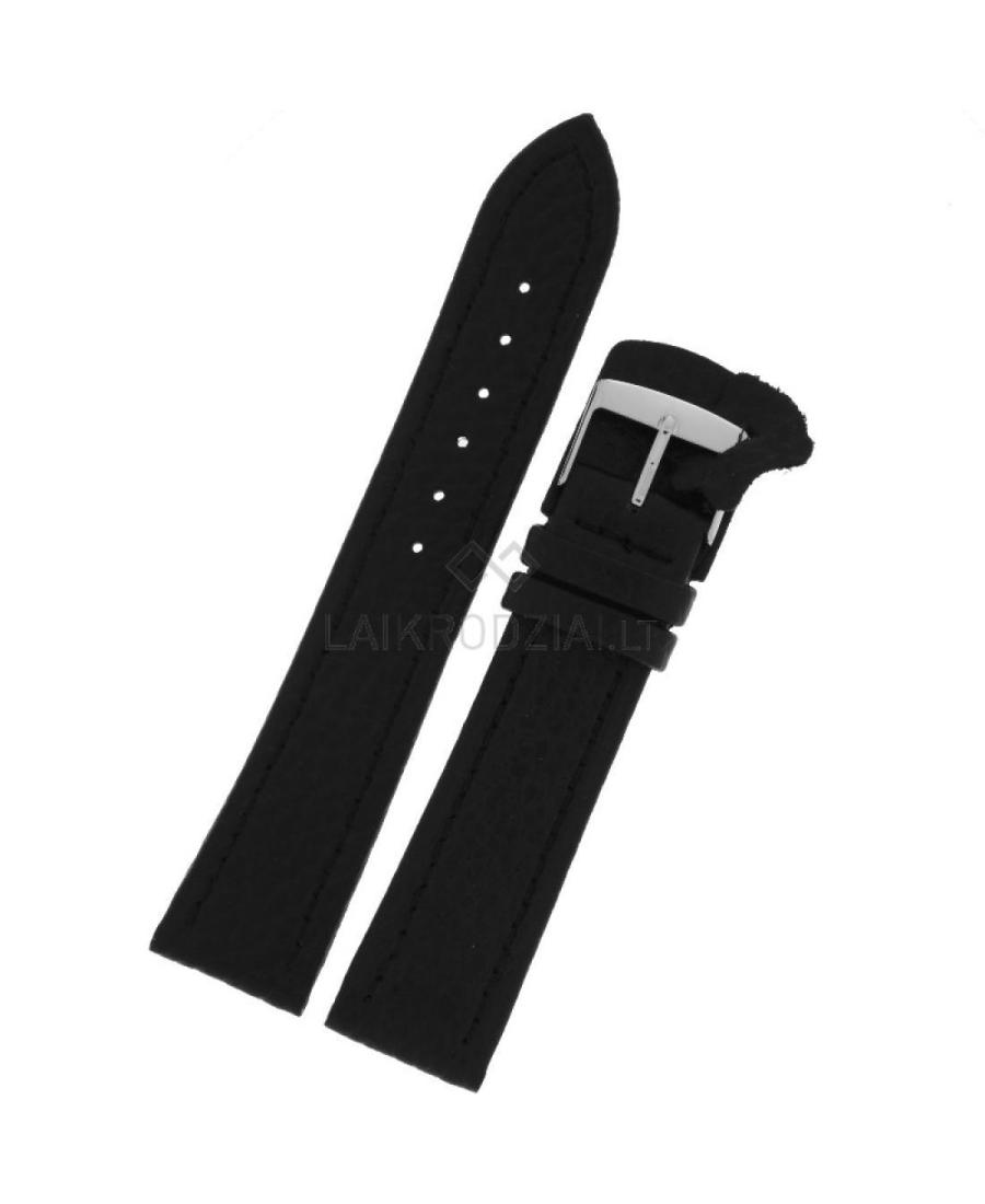 Watch Strap Diloy P188.14.1 Black Schwarz 14 mm