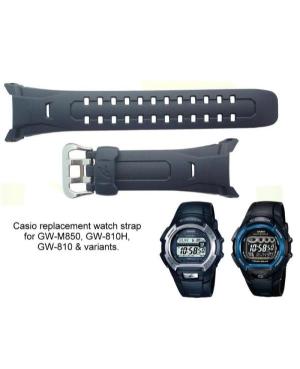 Ремешок для часов CASIO 10242908 Пластик / Резина Чёрный 34 мм изображение 3