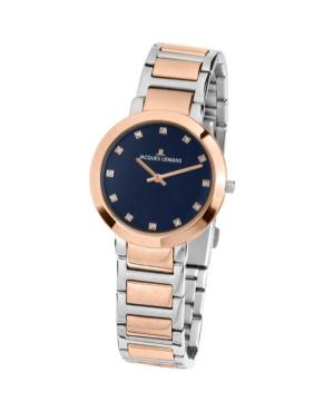 Women Klasické Quartz Analog Watch JACQUES LEMANS 1-1842.1H Modrá Dial