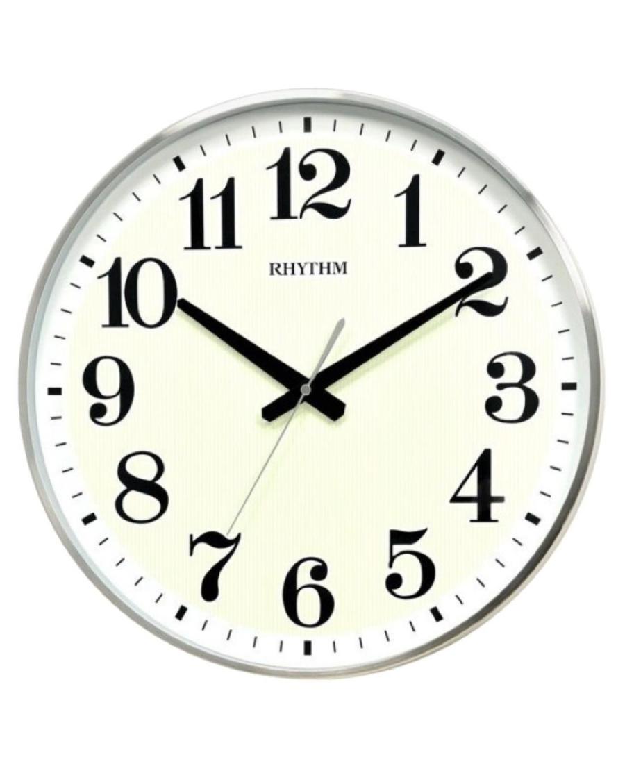 RHYTHM CMG558NR19 Quartz Wall Clock Metal Steel color