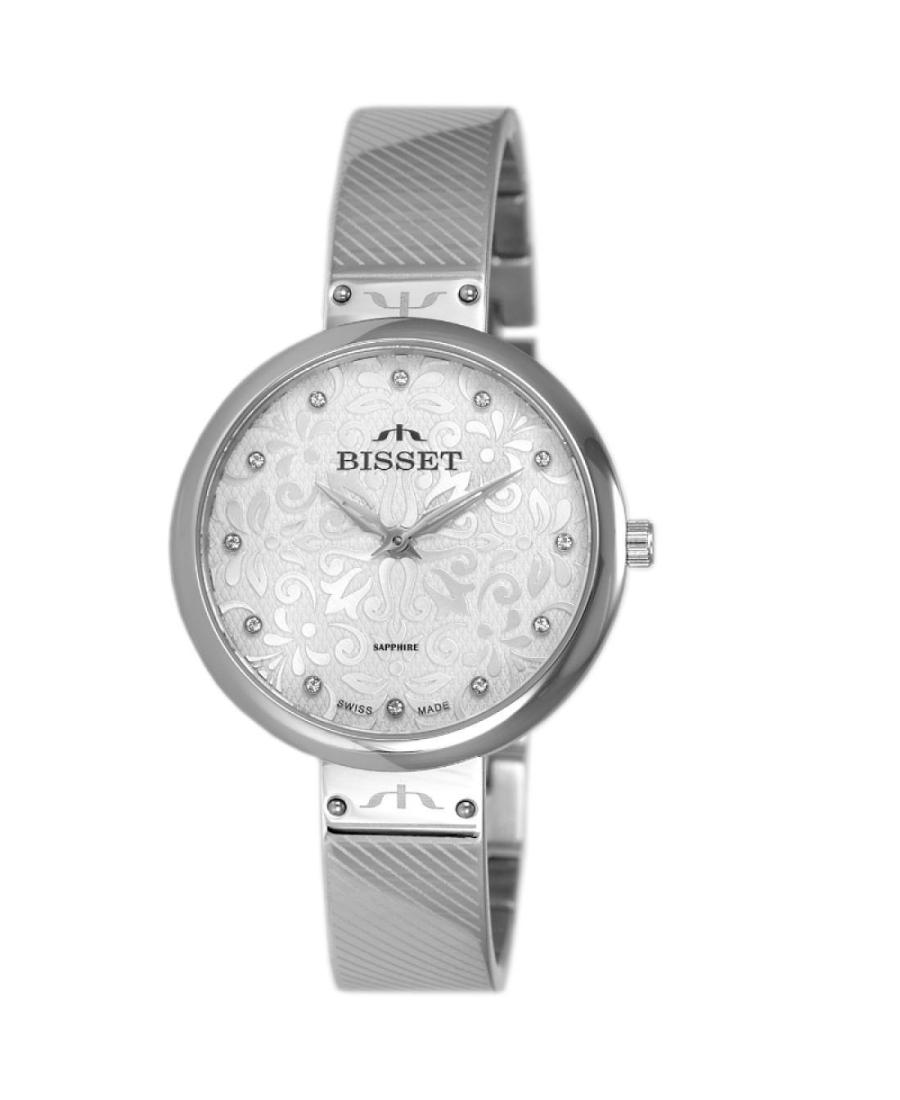 Moteriškas Modernus (fashion) Swiss Kvarcinis Rodyklinis Watch BISSET BSBF20SISX03BX Sidabras Dial 33mm