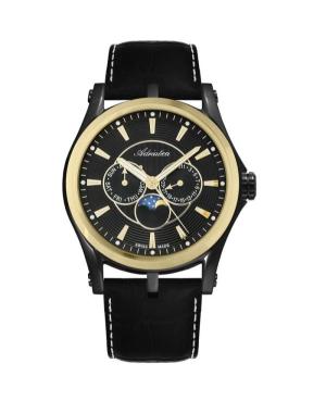 Vyriškas Classic Analog Swiss Kvarcinis Watch ADRIATICA Juodas Dial 47mm A1094.X214QF