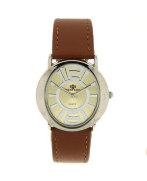 Women Fashion Quartz Analog Watch PERFECT PRF-K09-092 Gold color Dial 35mm