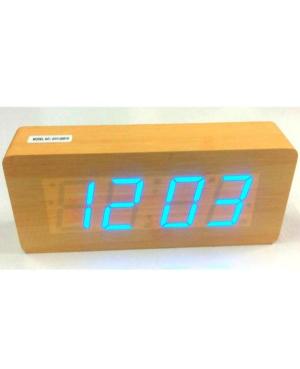 Electric LED Alarm Clock XONIX GHY-006YK/BR/BL Wood Plastic Beech