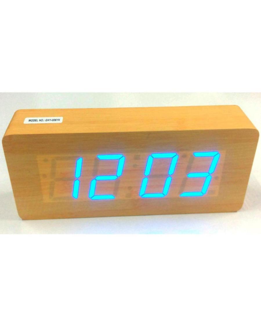 Electric LED Alarm Clock XONIX GHY-006YK/BR/BL Wood Beech Drewno Tworzywo Sztuczne Buk