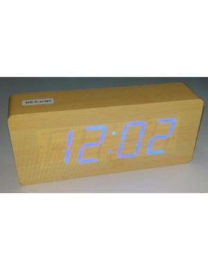 Electric LED Alarm Clock XONIX GHY-006YK/BR/BL Wood Beech Drewno Tworzywo Sztuczne Buk image 2