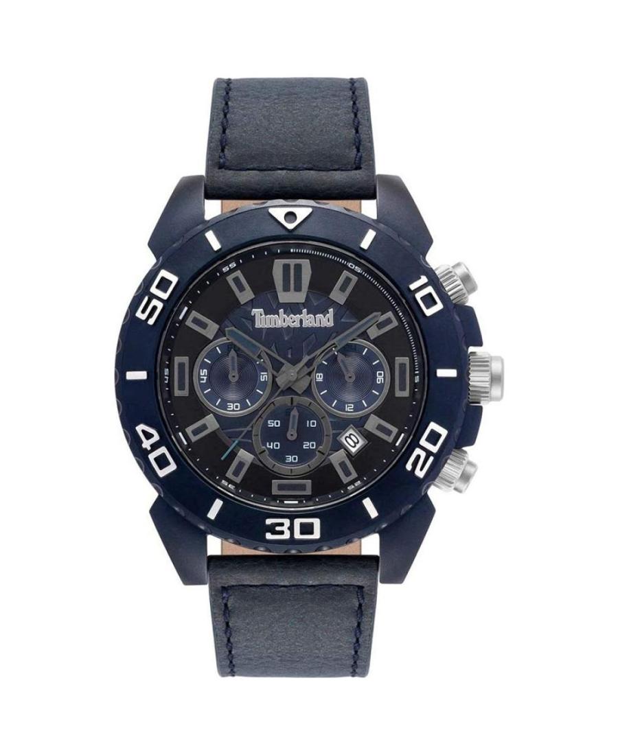 Мужские Fashion Кварцевые Аналоговый Часы Хронограф TIMBERLAND TBL.15518JLBL/02 Черный Циферблат 46mm