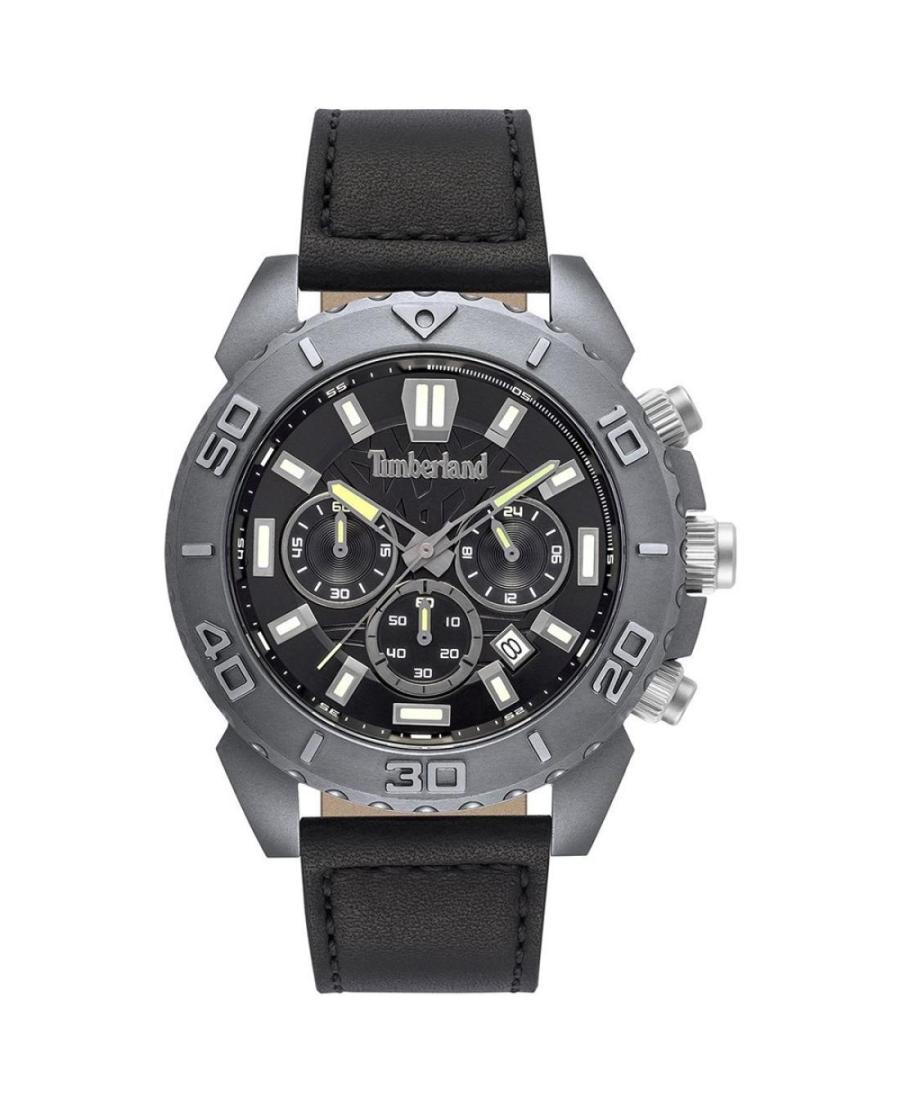 Men Fashion Quartz Analog Watch Chronograph TIMBERLAND TBL.15518JLU/02 Schwarz Dial 46mm
