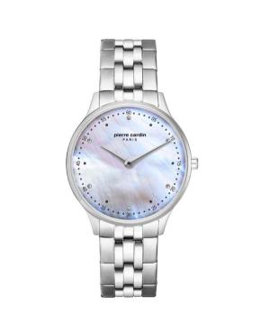 Women Classic Quartz Analog Watch PIERRE CARDIN A.PC902722F207 Mother of Pearl Dial 34mm