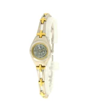 Women Fashion Japan Quartz Analog Watch Q&Q GA87-401 Silver color Dial 20mm
