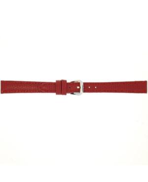 Watch Strap CONDOR Semi Padded Lizard Grain 065R.06.14.W Red Rot 14 mm