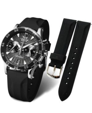 VOSTOK EUROPE VE-UNDINE-SL.01.20.W Силикон Чёрный 20 мм изображение 2