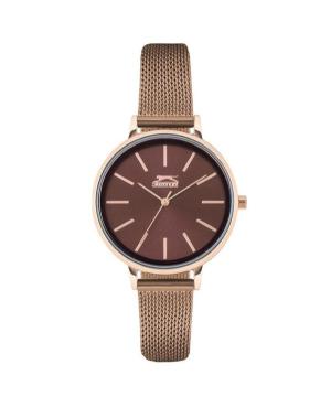 Moteriškas Klasikinis Kvarcinis Rodyklinis Watch SLAZENGER SL.9.6231.3.04 Rudas Dial 36mm