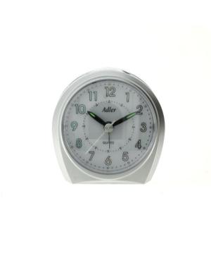 ADLER 40110 SILVER alarm clock Silver color Plastic Sidabro spalvos