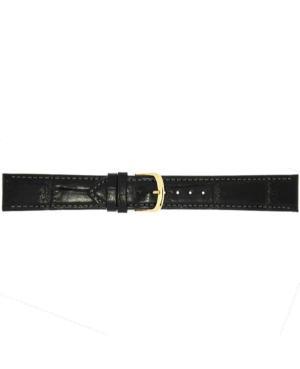 Watch Strap CONDOR Alligator Grain Strap 370R.01.20.Y Skóra czarny Skórzany Czarny 20 mm